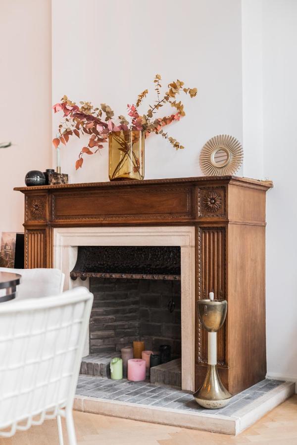 Traditional Chic, High Ceilings' Apt Aircos And Garage Antwerpen Eksteriør billede