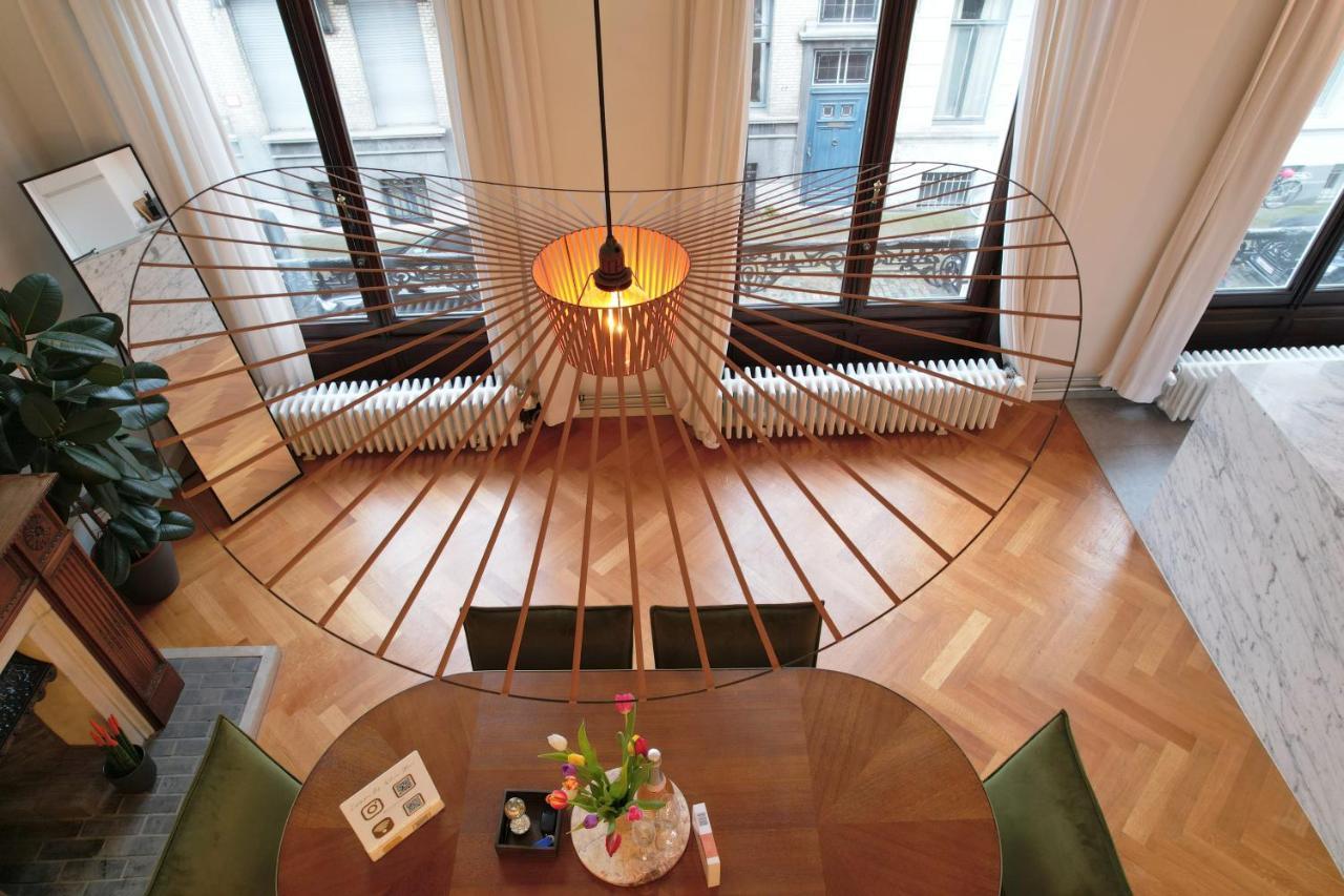 Traditional Chic, High Ceilings' Apt Aircos And Garage Antwerpen Eksteriør billede